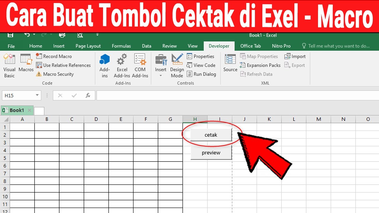 Cara Membuat Command Button Di Excel Ke Sheet Excel | Warga.Co.Id