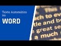 Como criar múltiplos textos no Word