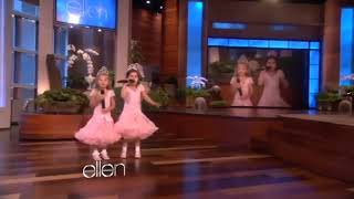 Sophia grace and Rosie McClelland singing super bass