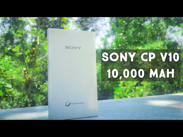 Sony CP-V10 10,000 mAh Power Bank Unboxing and Full Review | 4K | Cycle Energy | CinemaSpace4K