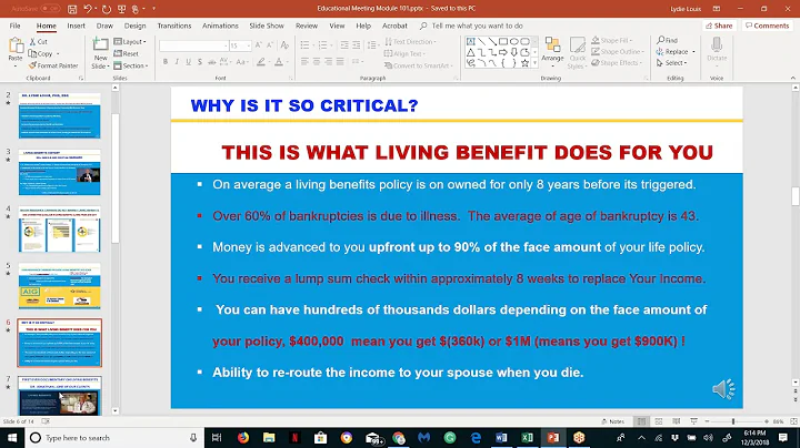 How Living Benefits does for you. (Educational Mee...