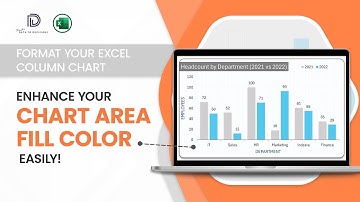 How to format the Chart Area Fill Colour of a Column Chart