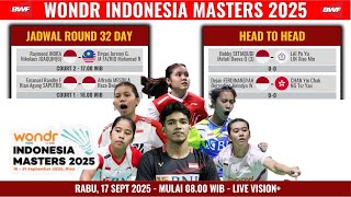 TURUN SEKOMPI | Jadwal Wakil Indonesia Di Indonesia Master 2025
