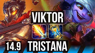 VIKTOR vs TRISTANA (MID) | 1900+ games, Dominating | NA Master | 14.9