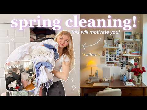 Deep Cleaning My Room & Closet Cleanout 2026! Annual Spring Cleaning