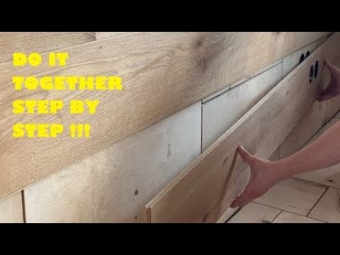 벽에 설치 나무 바닥. 벽에 라미네이트 바닥재를 설치하는 방법