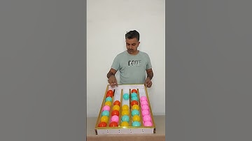 Fun & Chaos: Color Ball Sorting Challenge 🟢🔴🟡🔵 | Fun Games #game #satisfying #shorts