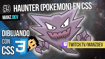 👻 HAUNTER (POKEMON) con HTML + CSS ⚡ MANZ.DEV - DIBUJANDO CON CSS #9