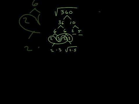 Video: Cum simplificați o rădăcină pătrată prin factorizare?