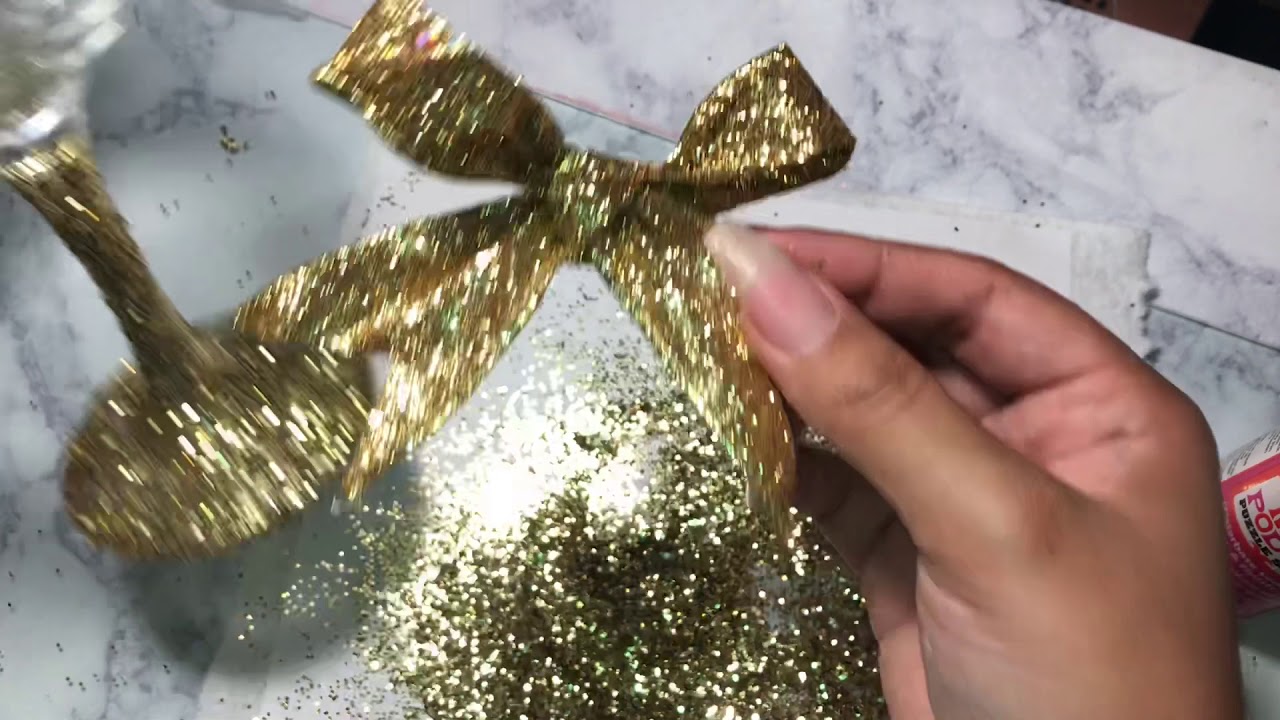 DIY Personalize Wine Glass | 21st Birthday Glitter And Bedazzled Wine Glass 🍸🍷😜