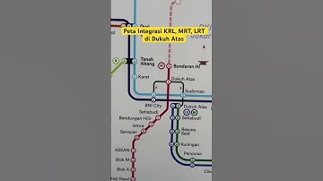 Peta Integrasi KRL, MRT, LRT di Dukuh Atas