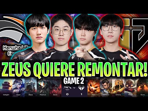ZEUS SACA AATROX PARA LA GRAN REMONTADA?😱LOCURA!🔥 | HLE vs GEN Game 2 LCK 2025 CASTEO EN ESPAÑOL