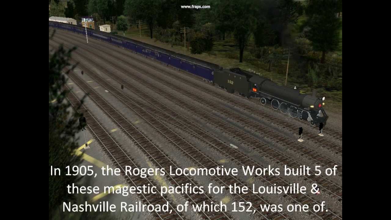 L&N 4-6-2 #152 - Trainz - YouTube