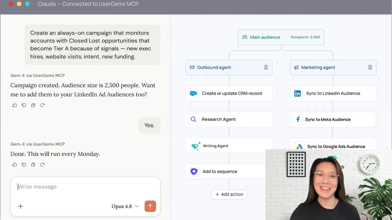 UserGems MCP launch: Live demo