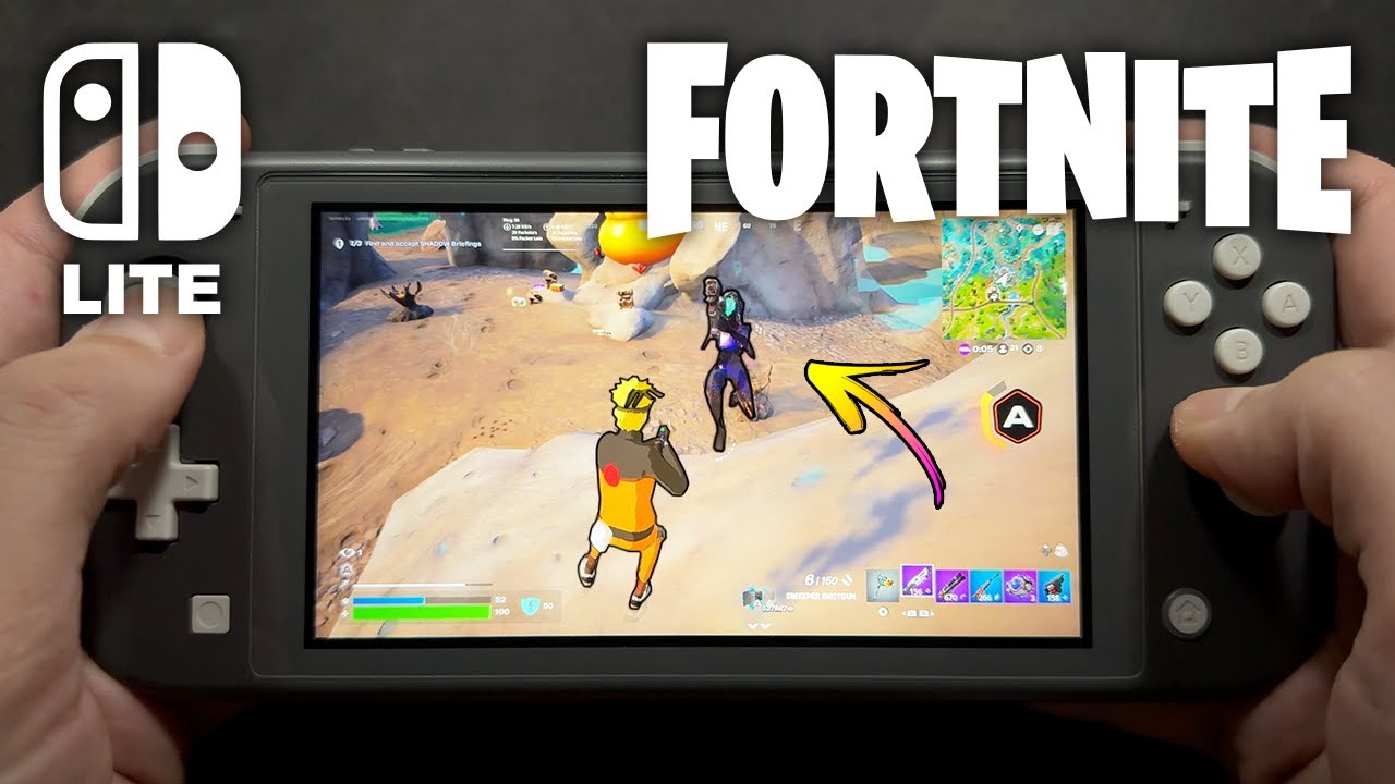 Fortnite on Nintendo Switch Lite #783 - YouTube