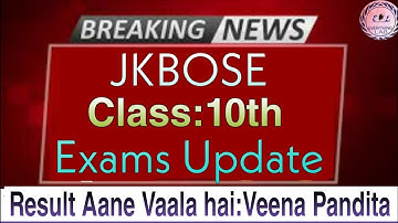 Class:10th Exams Result to be announced next week❗||Brief Analysis||J&K||🔥🔥