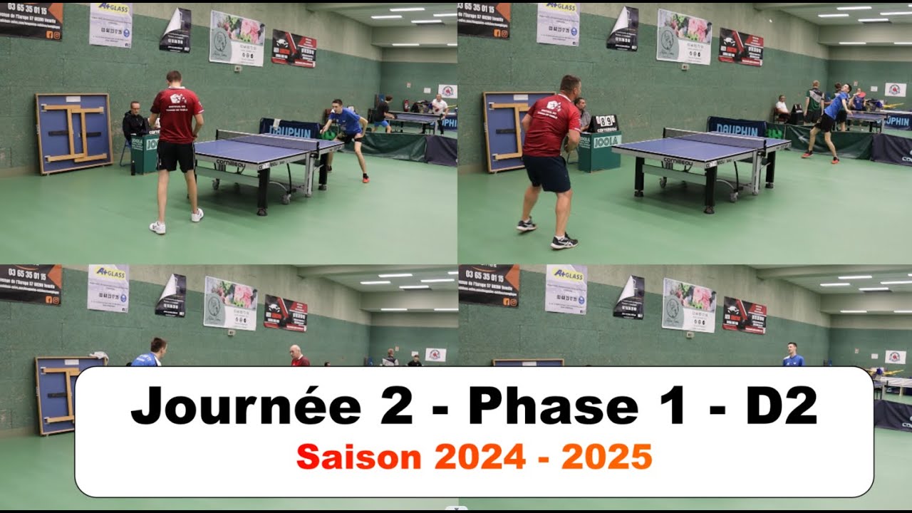 Journée 2 - Phase 1 - 24/25 - Départementale 2 | Mieux démarrer ? 🏓