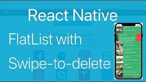 React Native Swipeable Flatlist with Animations + Performance Improved | Learn With Vivek