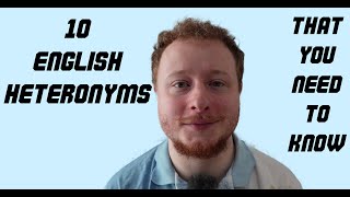 Famous | 10 English Heteronyms that you need to know | Free English Lesson | Wealth