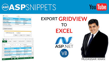 Export GridView to Excel in ASP.Net with Formatting using VB.Net.