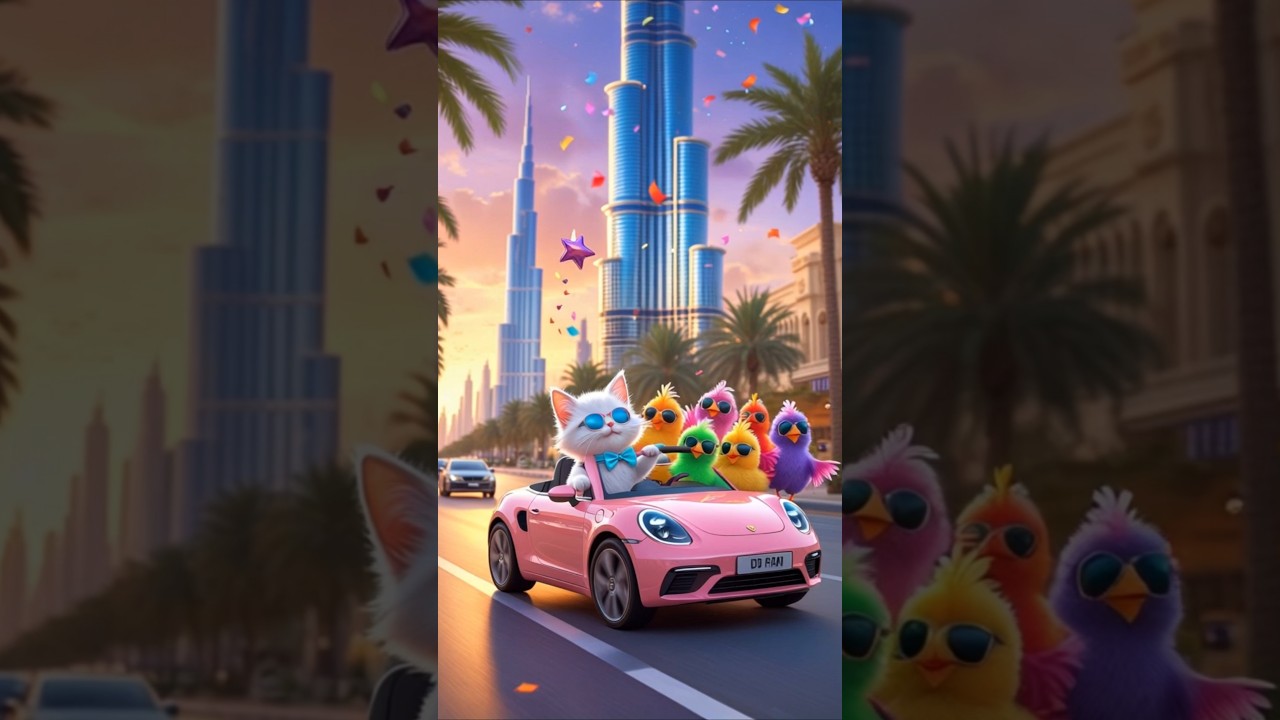 Rainbow Chicks & Kitten City Adventure 😹🐥💃 