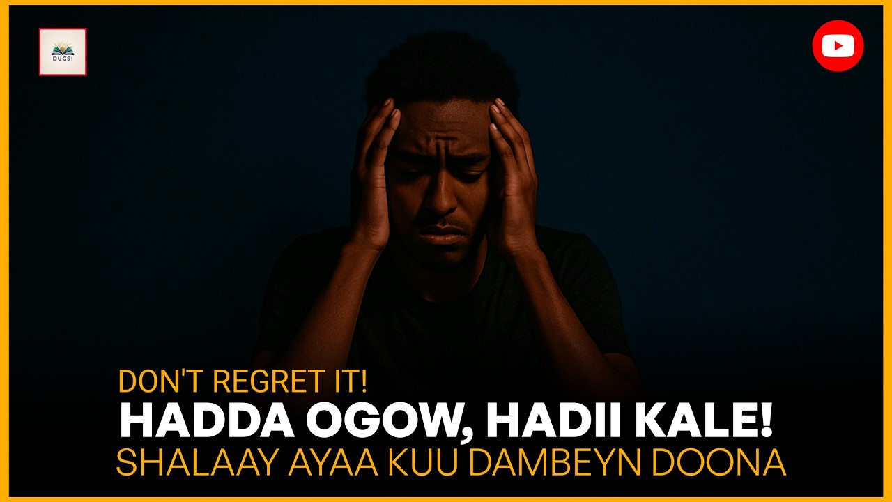 Waa Hubaal Waad Shaleyn Doontaa | 5 Arimood Oo Qasab Ku ah Qof Kasto Oo Dhalinyaro ah Inuu Ogaado.