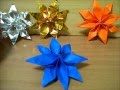 折り紙 花のブローチ