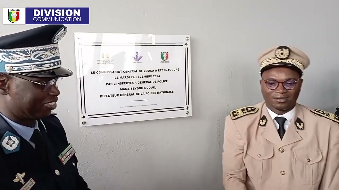 Inauguration du nouveau siège du commissariat central de Louga.