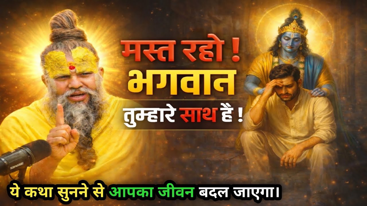 मस्त रहो! भगवान तुम्हारे साथ है ! Shri Hit Premanand ji maharaj 