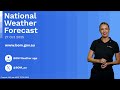 National Weather Forecast 27 October 2025: Showers and storms for the east, warm in the west