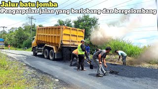Download Lagu Jalur batu jomba‼️Pengaspalan jalan yang berlobang dan bergelombang  MP3