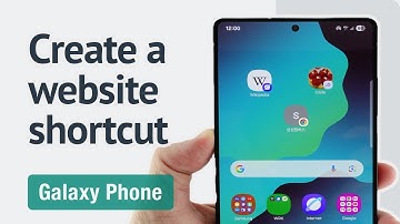 How to add a website/URL shortcut on the Galaxy phone? (One UI 7.0)