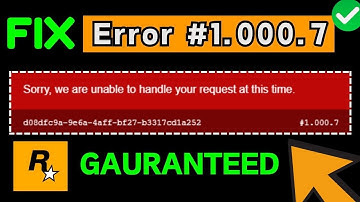 How to fix Rockstar games launcher error 1.000.7