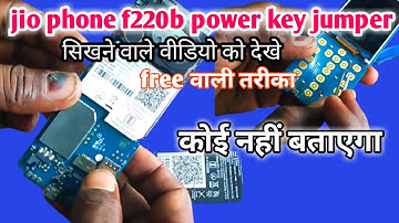jio phone power button not working|jio phone f220b power key jumper