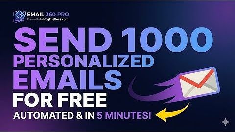 Send 1,000 Personalized Cold Emails from Gmail — Free Automation Method with Gemini AI