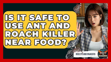 Is It Safe To Use Ant And Roach Killer Near Food? - Insects and Invaders