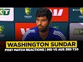 Washington Sundar Reacts to India’s Thrilling Win Over Australia in 3rd T20 🏏