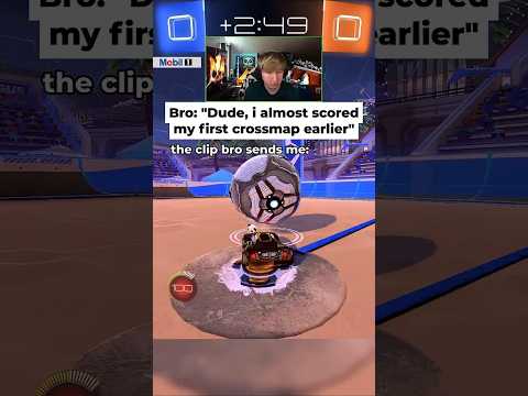 The clip that one bro sends when he almost scored his first crossmap💀
