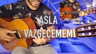 Video thumbnail of "Asla Vazgeçemem (Perdesiz Gitar Cover)"