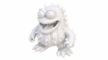 3D model of a monster cucumber for Halloween. Superhive, CGtrader, Cults3d (no sound)