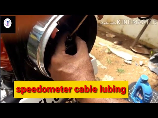 Speedometer cable lube