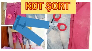 Kot Şort Yapımı Dikiş Teknikleri Kot Pantolon How To Make Denim Shorts With Short Jeans From