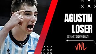 Agustin Loser HIGHLIGHTS | Argentina 🇦🇷 🆚 Germany 🇩🇪 | Men's Volleyball VNL 2024