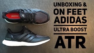 Adidas Ultra Boost ATR Black | UNBOXING & ON FEET | fashion shoes | 2016 | HD