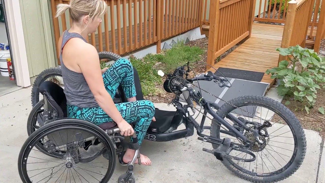 Wheelchair to Handcycle Transfer Series Ashley YouTube