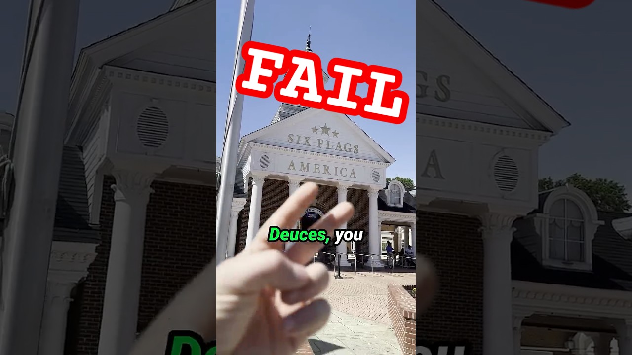 Six Flags America was BAD!! 