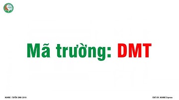 Tuyển sinh 2019 - Đại học Tài nguyên và Môi trường Hà Nội ( HUNRE )