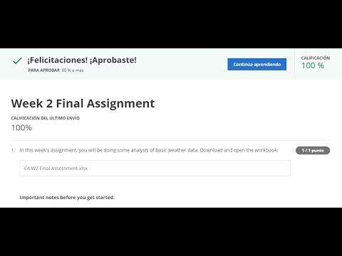 Excel Skills for Business: Advanced ll Week 2 Final Assignment 100% ll ...