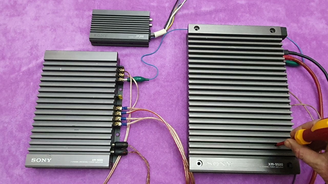 SONY XM-5520 XM-4020 & XM-2020 Old School Car Audio Amplifiers