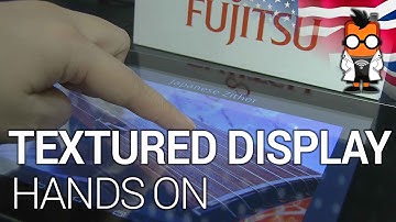 Fujitsu Textured Display with Haptic Feedback Hands On